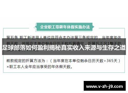 足球部落如何盈利揭秘真实收入来源与生存之道